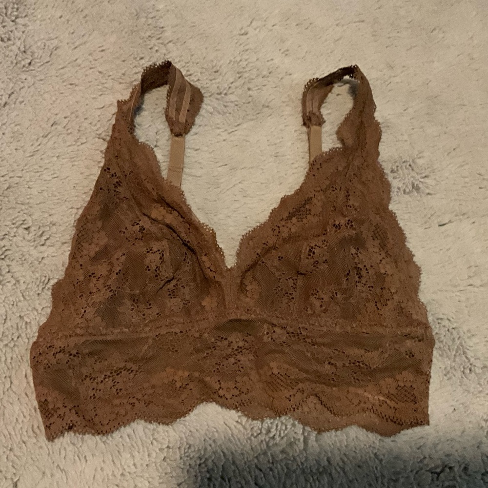 Cosabella Lace Bralette in Chocolate Brown